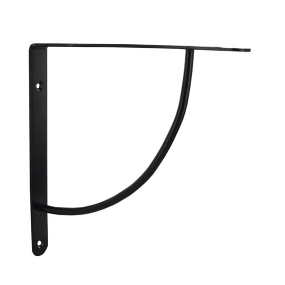 Equerre bibop acier époxy 180 x 180 mm noir brillant - CIME