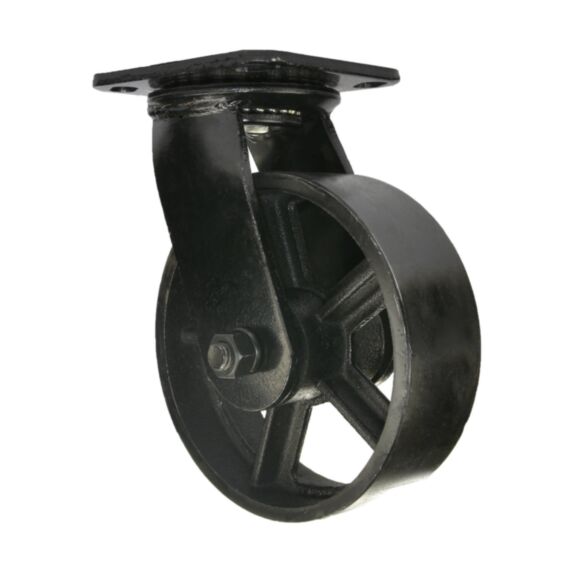 Roulette à platine chariot de mine Ø15 cm - CIME