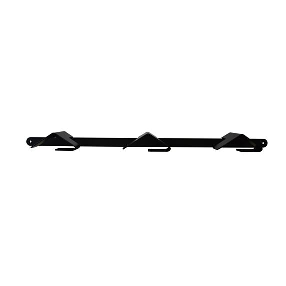 Patère cintre 3 têtes L.550 mm acier noir