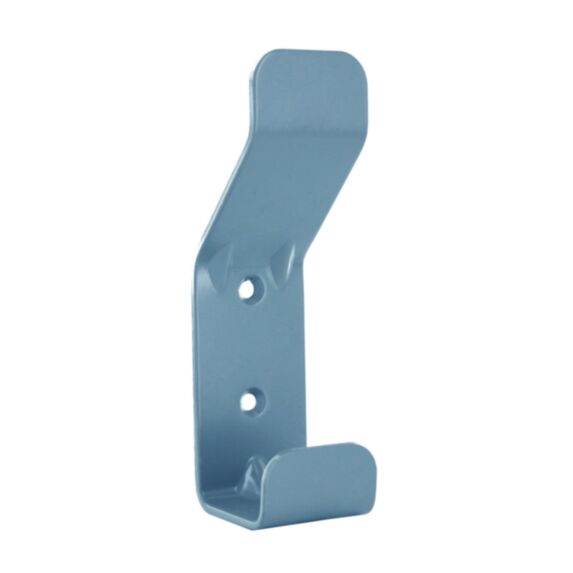 Patère à fixer Acier bleu baltique 1 tête 140x40mm