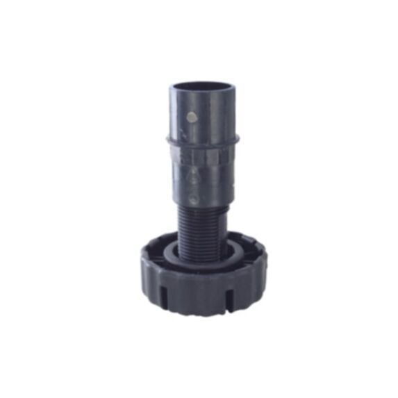 Pied caisson D33 plastique ABS noir H120 à 150mm