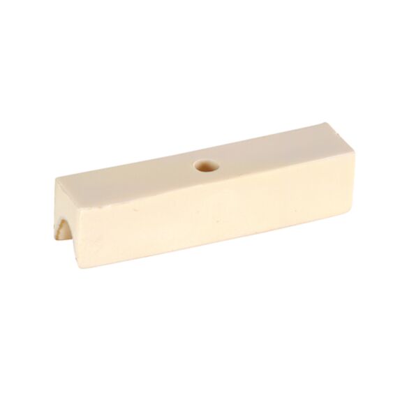 Patin pour rail à clouer SURFI L38mm x l.8mm plastique blanc