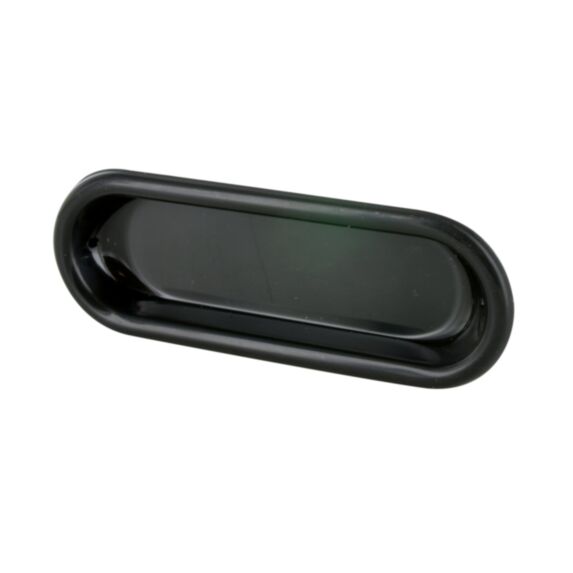 Poignée cuvette ovale 82x30x10mm plastique noir