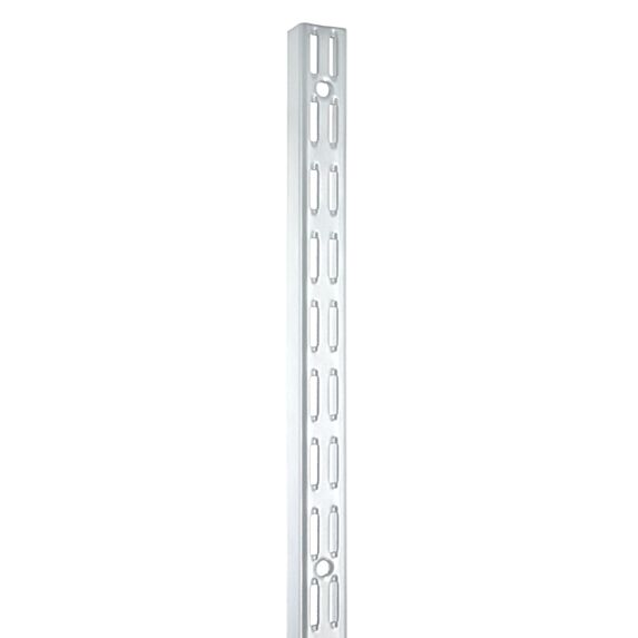 Crémaillère double 32 x 2000 mm acier blanc - CIME