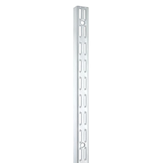 Set de 4 crémaillères double acier blanc 1m entraxe 32 mm H1000 mm - CIME