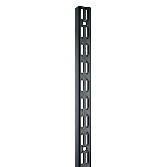 Crémaillère double acier noir 1,5 m entraxe 32 mm - CIME