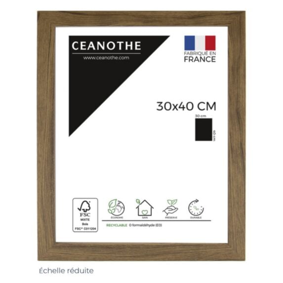 Cadre photo Precious noyer 30x40cm - CEANOTHE