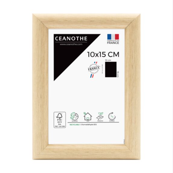 Cadre photo Shelter bois clair 10x15cm - CEANOTHE