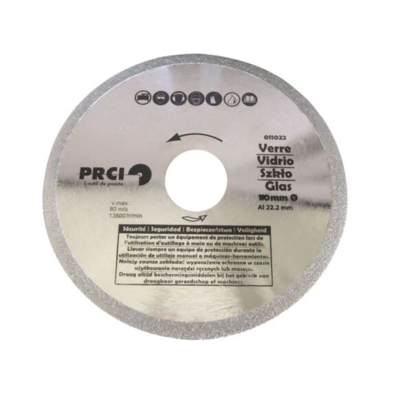 Disques diamantés Power Plus 110 mm pour verre - PRCI