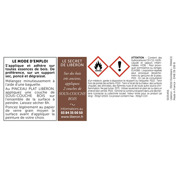 Sous-couche bois tanniques meubles et objets 250ml - LIBERON