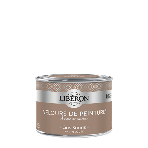 Peinture multisupport velours gris souris 125ml - LIBERON
