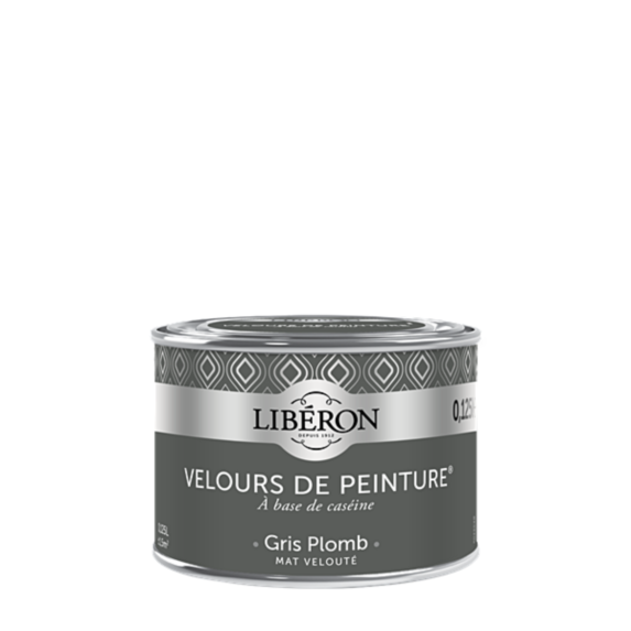 Peinture multisupport velours gris plomb 125ml - LIBERON