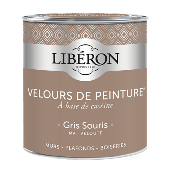 Peinture multisupport velours gris souris 0,5L - LIBERON