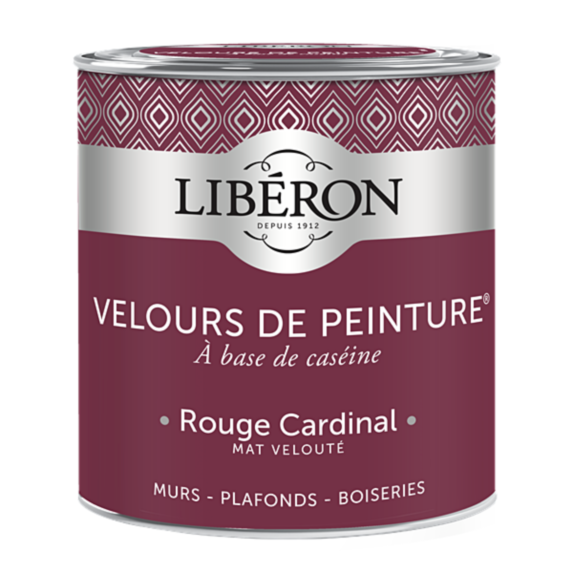 Peinture multisupport velours rouge cardinal 0,5L - LIBERON