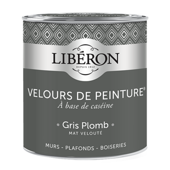 Peinture multisupport velours gris plomb 0,5L - LIBERON