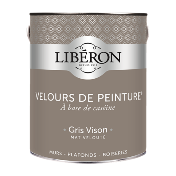 Peinture multisupport velours gris vison 2,5L - LIBERON