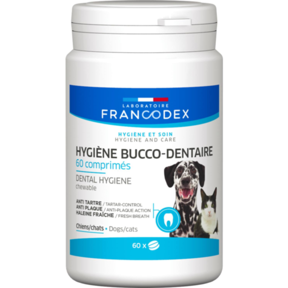 Comprimé dentifrice à croquer chien chat x20
