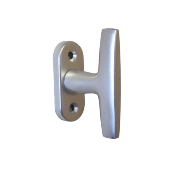 Bouton fenêtre alu argent - CHAINEY