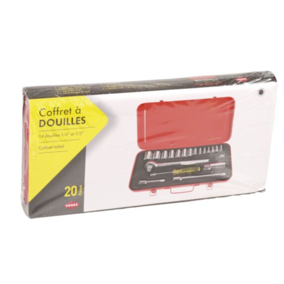 Coffret 20 douilles métal - COGEX