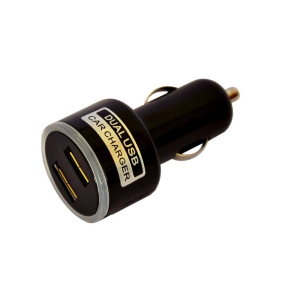 Chargeur USB sur allume cigare avec 2 USB noir - FPE