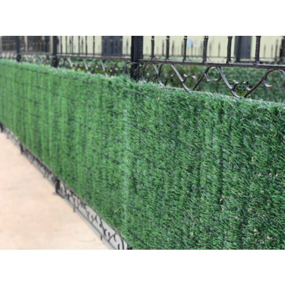 Haie artificielle tricolore 100x300cm vert marron - NATURE