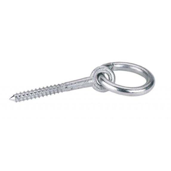 Anneau d'ecurie a vis bois AZ ø10mm l:55mm