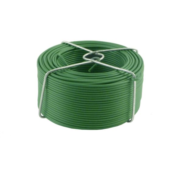 Fil d'attache acier plastifie couleur vert ø1.5mm longueur : 50m  