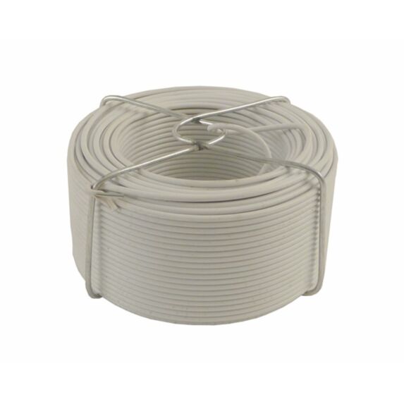 Fil d'attache acier plastifie couleur blanc ø1.5mm longueur :50m  