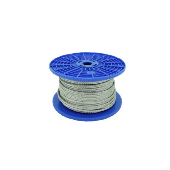Cable acier type aviation 7x7 ø2mm  