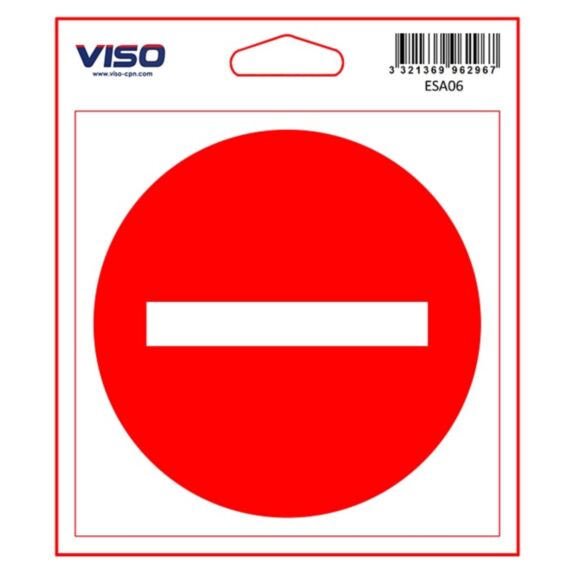 Adhesif sens interdit 115x115mm