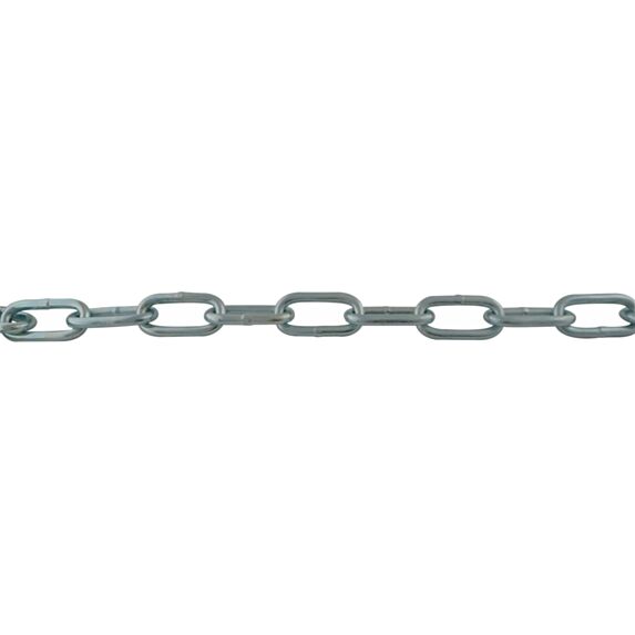 Chaine droite soudée maillon long AZ ø7mm longueur :1m 