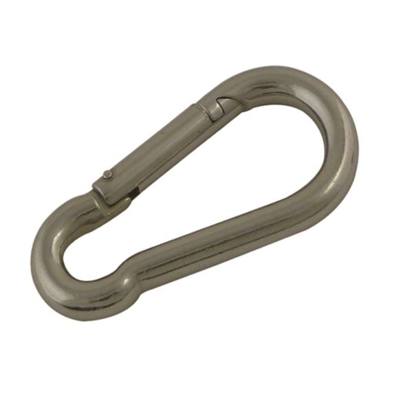 2 mousquetons pompier AZ ø8mm longeur : 80mm