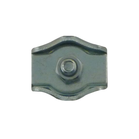 4 serre-cable plat 1 boulon AZ ø4mm