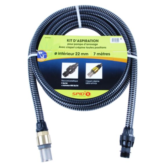 kit d'aspiration laiton 7m D22