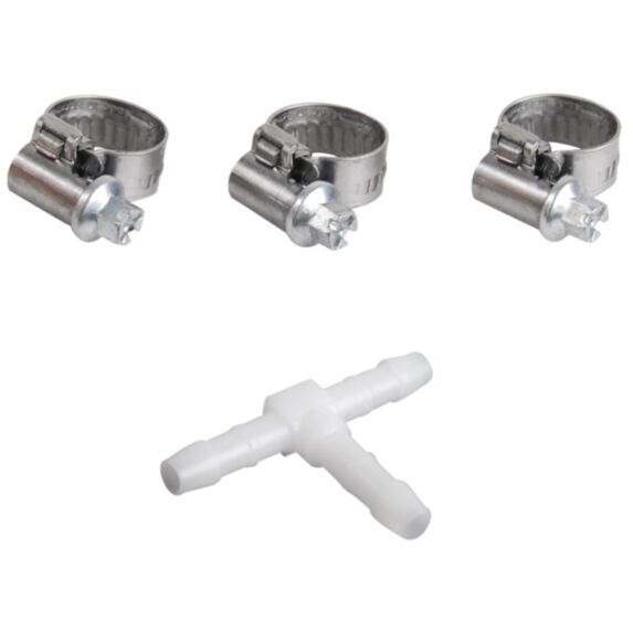 Té plastique Ø4 mm + 3 colliers - SPID'O