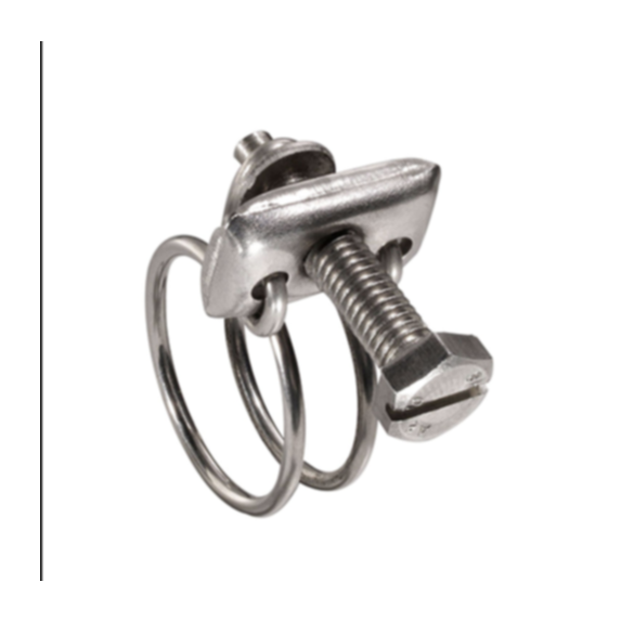 2 colliers double fil inox 28 x 32 mm - SPIDO