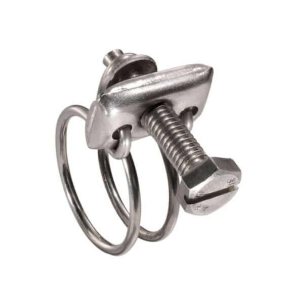 Colliers double fil inox 37x42mm x2 - SPID'O