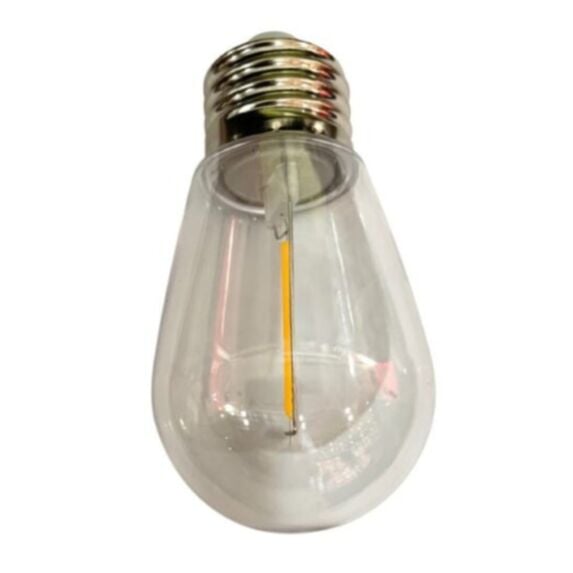 Guirlande solaire ampoule led à filament S14 1W 3V E27 chaud