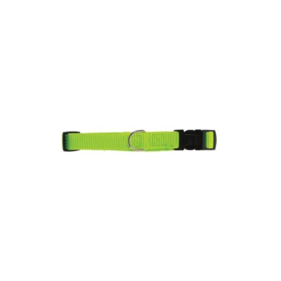 Collier nylon réglable 10 mm anis - ZOLUX