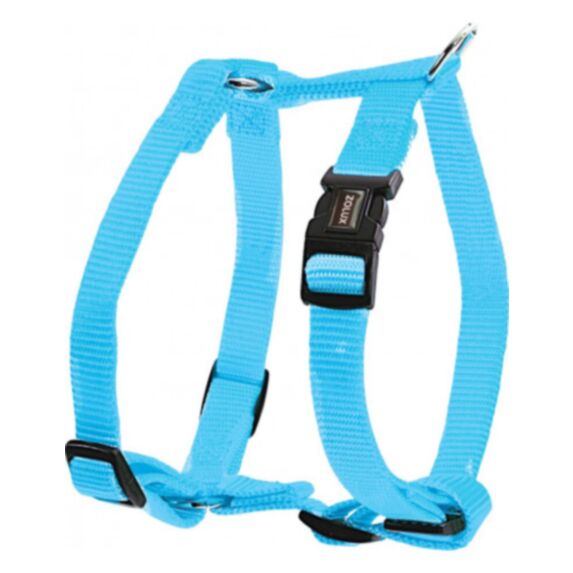 Harnais nylon réglable 10 mm turquoise - ZOLUX