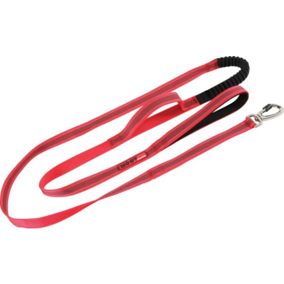 Laisse Moov réflective randonnée - 2,40m - Rouge