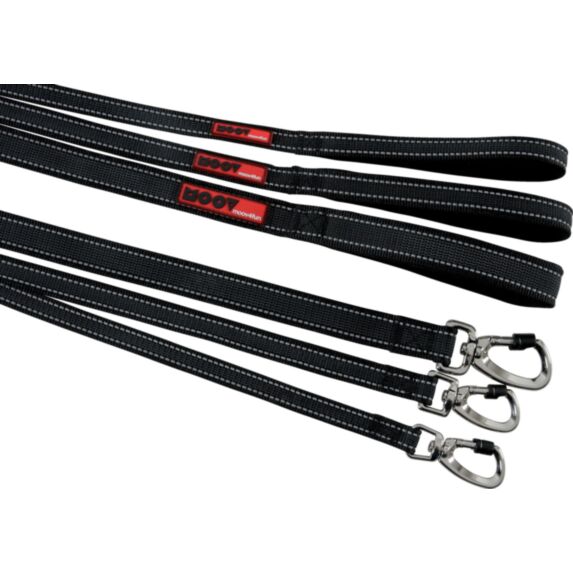 Laisse Moov réflective - 1,20m - 20mm - noir