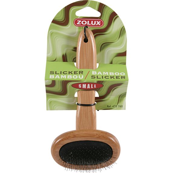 Brosse pour chien bambou small 8.5 x 4 x 18 cm