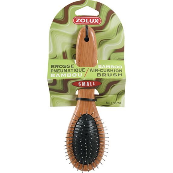 Brosse pneumatique pour chien bambou small 5.5x3.5x20cm - ZOLUX