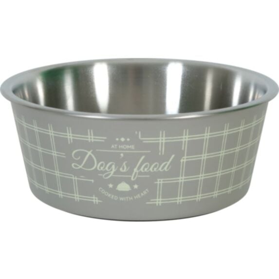 Écuelle Food Dog anti-dérapante taupe 750mL - ZOLUX