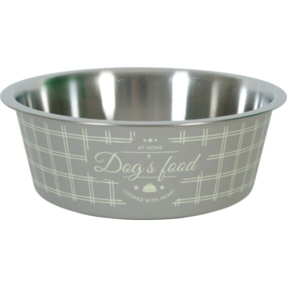 Écuelle Food Dog anti-dérapante taupe 1700mL - ZOLUX