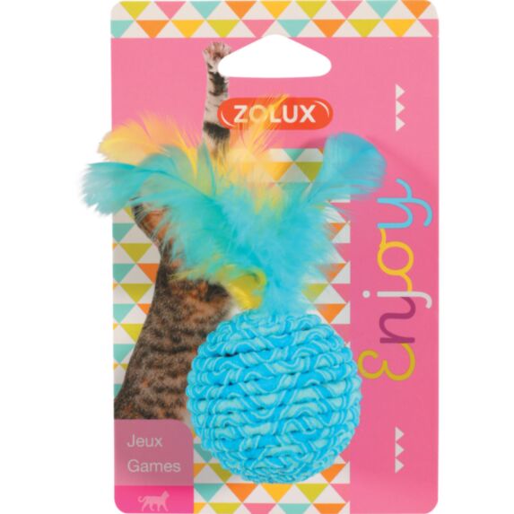 Jouet chat élastique balle coloris aléatoire