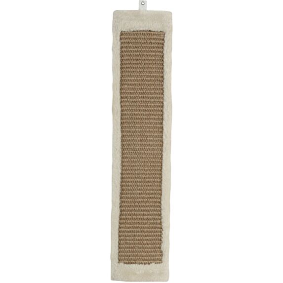 Griffoir mural pour chat à fixer L 12 x p 2,5 x 56 cm Beige