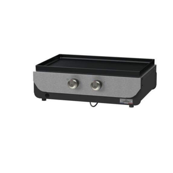 Plancha électrique Original 260 Duo Inox satiné/acier peinture époxy 63x46x21cm noir - LE MARQUIER
