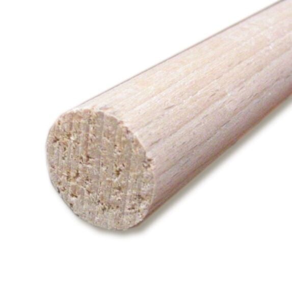 Tourillon hêtre lisse 1000 x 6 x 25 mm - SUPBOIS